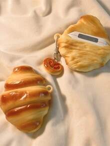 1pc Croissant Shaped Silicone Protective Case Compatible With Apple 4/3, Pro 3/2 - Multicolor - View 10