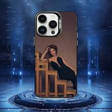 Funda de Teléfono Linda Singer S- para 17,16,15,14,13,12,11,Pro,MAX Cubierta Negra Mate a Prueba de Golpes - Z6 - Ver 9