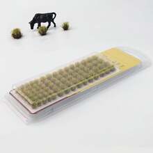 77片人造草丛，适用于DIY微缩景观、模型场景装饰和植绒人造草坪迷你装饰品 - As photo - 查看 16