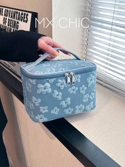 1pc Large Capacity Women's Makeup Bag Handbag Organizer Portable Travel Pouch Make Up Bag Makeup Pouch Cosmetic Bag Toiletry Bag Wash Bag Travel Essential Cruise Essential Vacation Essentials For Men Women Travel Containers Holiday Essential Gifts For Women