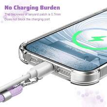 Cordón para teléfono móvil, correa ajustable para el cuello y parche para teléfono, cordón cruzado Universal multifuncional para la mayoría de los teléfonos inteligentes (púrpura),37423778 - Rosa Fucsia - Ver 6