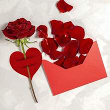 10pcs Valentine'S Day Heart-Shaped Napkin Holders - Red Felt Table Decor For Romantic Dining, Weddings, And Celebrations, Festive Tableware Storage, Napkin Holder For Table, Wedding Table Decor, Romantic Table Setting, Decorative Napkin Rings, Durable Table Accessory 4CV3 - màu đỏ - 10 cái - Xem 8