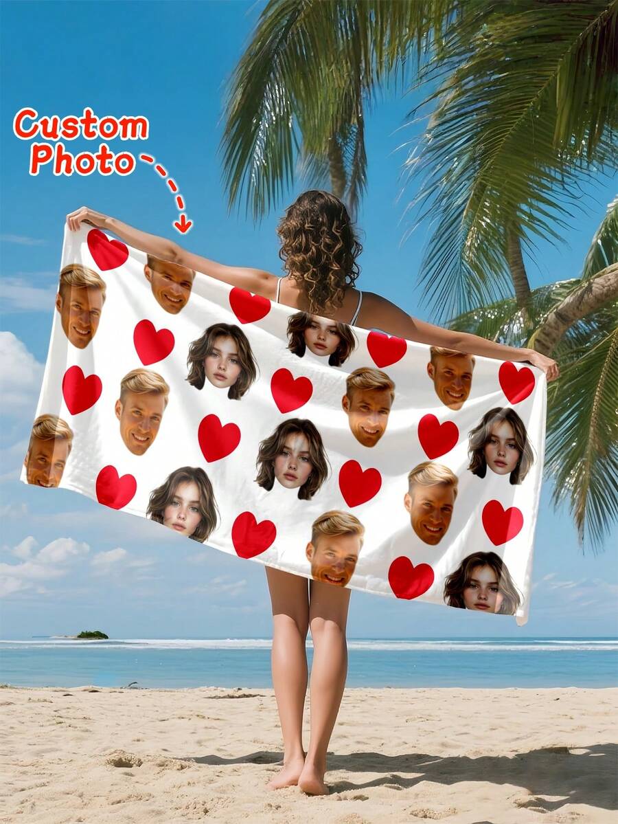 هذا المنشفة الشاطئية المخصصة يمكن طباعتها بصورتك الخاصة وهي مناسبة لمجموعة متنوعة من المناسبات، بما في ذلك الشاطئ والحمام والسفر والتخييم والاستخدام في اليوغا. هذه المنشفة الشاطئية متعددة الاستخدامات مثالية للأنشطة الشاطئية الخارجية والسفر، مما يتيح لك الشعور بالراحة أثناء الاسترخاء والاستمتاع بأشعة الشمس والاسترخاء. - متعدد الألوان - مشاهدة 1