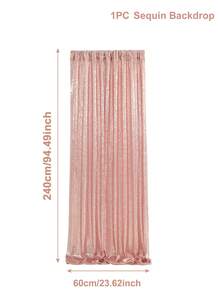 1 pieza Tela de fondo con lentejuelas brillantes de color oro rosa para fiesta, decoraciones de cumpleaños, pancarta de cumpleaños, suministros para fiesta de cumpleaños, reutilizable como cortinas para decoración del hogar, decoración de boda, decoración de baby shower, uso diario y fiestas, decoraciones de boda, suministros de boda, recuerdos de fiesta, regalos de cumpleaños, tela para arco de boda - Oro rosa - Ver 9