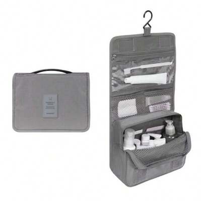 Large Capacity Waterproof Durable Travel Makeup Bag, Portable Handheld Travel Organizer Cosmetic Bag , Makeup Room Décor