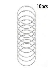 1/5/10 chiếc vòng tay dây xoắn thời trang bằng hợp kim kẽm cao cấp, kiểu dáng hở cổ, mỏng 3mm, có thể điều chỉnh độ co giãn, chất liệu co giãn, thích hợp cho nữ tự làm trang sức, quà tặng Giáng sinh. - Vòng đeo tay - Xem 16