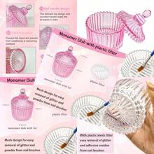 Monomer Dish Dappen Dish For Monomer Large Nail Cup For Nail Monomer  Nail Brushes Cup For Acrylic Liquid Powder Nail Glitter Gel Polish Remover Holder For Nail Salon Nail Art Busin, Nail Supplies, Makeup, - 粉色 - 查看 8