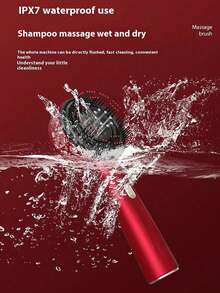 1pc Multi-Function Massage Comb, Electric Massage Brush, Home Scalp Stimulator, Red Light Anti-Hair Loss Hair Brush - Deep Scalp Massage, 3 Modes, Personal Care Device, Gift For Lover, Birthday Gift, Halloween Gift - Multicolor - View 9