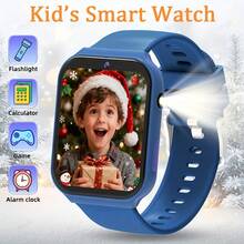 ERUN Kids Smart Watch, Suitable For Teenagers - Front Camera + Video Recording, 18 Educational Games, Pedometer/Alarm/Flashlight Combo, Durable Silicone Strap, Rechargeable Battery, Fun Design, Perfect Birthday/Gift For Boys And Girls, Teenage Smart Watch, Fun Design, Multi-Function Watch, Cute Watch Design, High-Quality Display - Multicolor - View 12