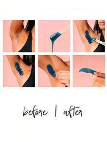 四合一硬蜡加热器套装 - 内含4颗香氛蜡豆和12根涂抹棒，温度可调，适用于全身、比基尼线和面部脱毛，专业沙龙级家用脱毛工具 - 查看 5