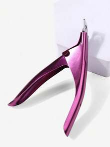 Purple Stainless Steel One-Piece Nail Clipper, U-Shaped Parallel Nail Clipper, Nail Extension Gel Manicure Tool - Purple - View 9