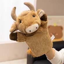 25厘米/9.84英寸森林动物手偶毛绒玩具 - 柔软的填充动物，趣味益智玩具，非常适合角色扮演和讲故事 | 动物园主题儿童学习礼物、生日礼物、派对礼物、情人节礼物、母亲节礼物、感恩节礼物、复活节礼物、斋月礼物 - 彩色 - 查看 18