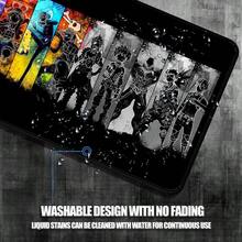 Alfombrilla de computadora para juegos de anime grande con base de goma antideslizante y bordes cosidos para computadora portátil teclado XL para oficina y trabajo 31.5 x 11.8 x 0.1 - Ver 6