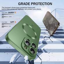 1个绿色金属质感软壳手机壳，兼容 17/17 Air/17 Pro/17 Pro Max，采用超薄设计，具有防刮擦、防震和全方位摄像头保护功能，也兼容 13/11/16 Pro Max/15/14/12/16e，以及三星Galaxy手机。 - 軍綠色 - 查看 7