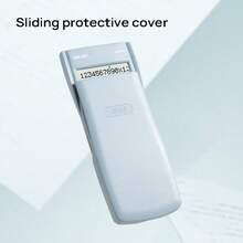 DELI تتميز الآلة الحاسبة D82MS بمفاتيح متينة وحساسة، وبطارية موفرة للطاقة تدوم طويلاً، ووظائف حسابية غنية، وشاشة عرض كبيرة مزدوجة الخطوط. - أزرق فاتح - مشاهدة 5