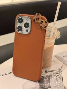 Brown Leopard Print Bow