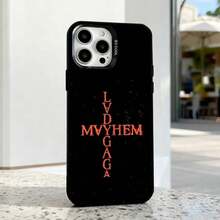 L- MAYHEM  Phone Case compatible with  17,16,15,14,13,12,11,Pro,Max,Plus,E,Air,Mini Black Tpu IMD Cover, Cover compatible with  17 pro hülle,  17 pro max hülle,  17 hülle,  16 pro hülle