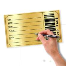 2/16/30pcs Christmas, Wedding, Birthday Party VIP Invitation Cards, Movie Theme VIP Party Invitations, Halloween Party Invitation Cards, Themed Birthday Party Decorations, Suitable For Gift Packaging, VIP Client Invitations - Multicolor - View 5