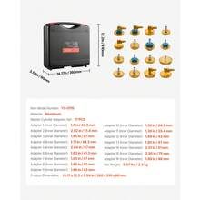 Brake Master Bleeder Kit, 17 Pcs, Professional Brake Bleeder Adapter Set With Complete Kit & Handle, Durable Brake Bleeder Adapter For Brake Fluid Filling Fit For Most New & Old Vehicles - 17 Pcs - View 7