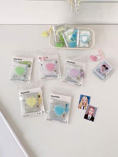 3英寸学生照片钥匙扣夹，可装证件照和贴纸