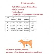 Classic Christmas Pet Dress, Christmas Skirt, New Year Outfit, Holiday Costume. Christmas Santa Claus Costume Dress Made Of Velvet Fabric For Pets - Multicolor - View 3