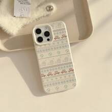 Funda de teléfono a prueba de golpes Un regalo de Navidad imprescindible, esta funda de teléfono con temática invernal, creativa y moderna, en forma de corazón con un perrito y copo de nieve, es completamente protectora y a prueba de golpes, compatible con la serie Apple  17/16/15/14/13/12/11. Esta encantadora funda protectora suave es una excelente funda protectora a prueba de golpes para chicas y mujeres. - 1 pieza - Ver 13