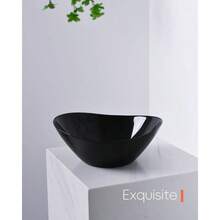 66 OZ Salad Bowl Set Of 2, Opal Glass 10 Inch Lightweight Serving Dishes Salad, Fruit, Kitchen Microwave Dishwasher , Oval Shape White - 43盎司 - 4個裝沙拉碗 + 黑色 - 查看 9