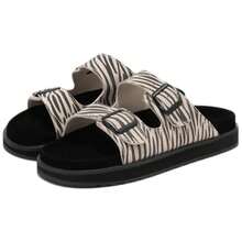 D.Franklin Slide Sandals DFSH405002-ZEBR For Men And Women In Color Black - Black - View 2
