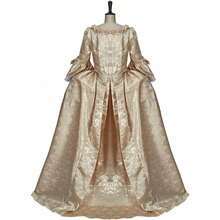 Women's Queen Rococo Dress Ball Gown Gothic Victorian Dress Costume For Adult Women - 杏色 - 查看 5