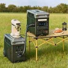 Portable Power Station, 3600W 3840Wh Power Station Solar Generator With 10 Output Ports & Adjustable Input Power, Expandable LiFePO4 Battery Backup For Home Camping RV (Solar Panel NOT Included) - Xem 1