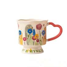 1 Peça Caneca de Café Cerâmica com Padrão Floral, Material Cerâmico com Design Floral, Adequada para Bebidas Quentes e Frias, Pode Conter Café, Leite, Suco, Latte, Cappuccino, Etc. Um Presente para Mulheres, Ideal para o Dia dos Namorados - Multicolorido - Visão 11