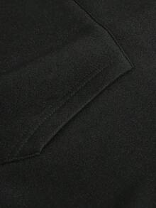 Women's Oversized Angel Wings Print Hoodie - Black Y2K Back Graphic Pullover,  Fall Winter  Streetwear Long Sleeve Hooded Top, Loose Fit Casual Daily Wear, Retro Aesthetic Statement Pattern Hooded Sweatshirt For Adults, Comfy Oversized Silhouette2026 - 黑色 - 查看 6