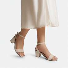 Women's Heeled Sandals, Fashionable Design, Suitable For Party And Commuting - Apricot - View 10