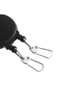 Carabiner Badge Holder Double Head Retractable Name Card Badge Keychain Reel ID Name Card Key Ring - Multicolor - View 8