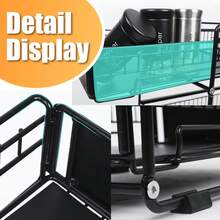 Under Sink Storage 2 Tier Cabinet Rack Under Sink Shelf,Under Sink With Sliding Drawer,Under Sink Organizer Removable,For Kitchen And Bathroom Under Sink Rack Shelf, White Or Black ,Two Size To Choose - 黑色小號 - 查看 4