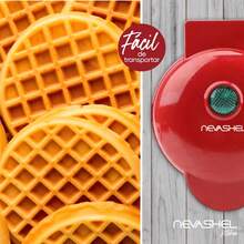Waflera Maquina De Waffles Pequeña Nevashel Kitchen WE1 Redonda Para Hacer Desayunos Waflera Electrica Compacta Placa Antiadherente Para Viajes Desayunos Rapidos Cocina Compacta Ligera - 1 - Ver 5