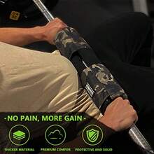 XGKAlmoaa de barra con correas de  inteas y diseño antideizante para empujes de cadera sentaas y estos almoaa tectora para cuo y oros se adapta a - Camuflaje - Ver 5