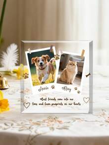 Personalized Pet Paw Memorial Acrylic Ornament-19styles,Personalized Pet Gift With Your Own Photo For Pet Lovers, Custom Pet'Name, Custom Picture In Memory Of Pet, Pet Loss Sympathy Gift, Dog Bereavement Gift, Memorial Gifts For Loss Of Pet - Multicolor - View 24