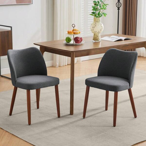 Techigher Upholstered Dining Chairs Set Of 2, Modern Dining Room Kitchen Chairs With Padded Seat And Wood Legs For Kitchen Dining Room