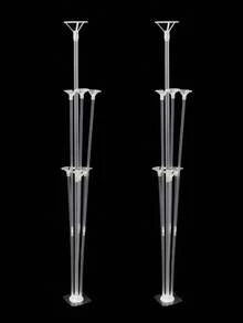 70cm Balloon Stand With Self-Adhesive Base, Latex Balloon Column, Suitable For Weddings, Birthday Parties, Tabletop Decor And Baby Showers