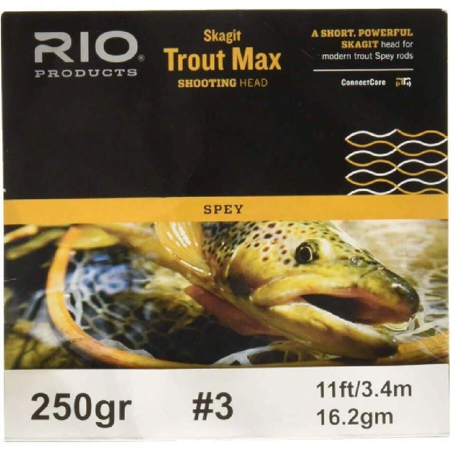 Rio Pesca con Mosca Fly Line Skagit Trucha 250 gr línea de Pesca, Color Azul/Naranja,37422747 - Multicolor - Ver 1