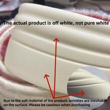 1条2米/78.74英寸自粘式墙面踢脚线，适用于客厅、卧室、书房