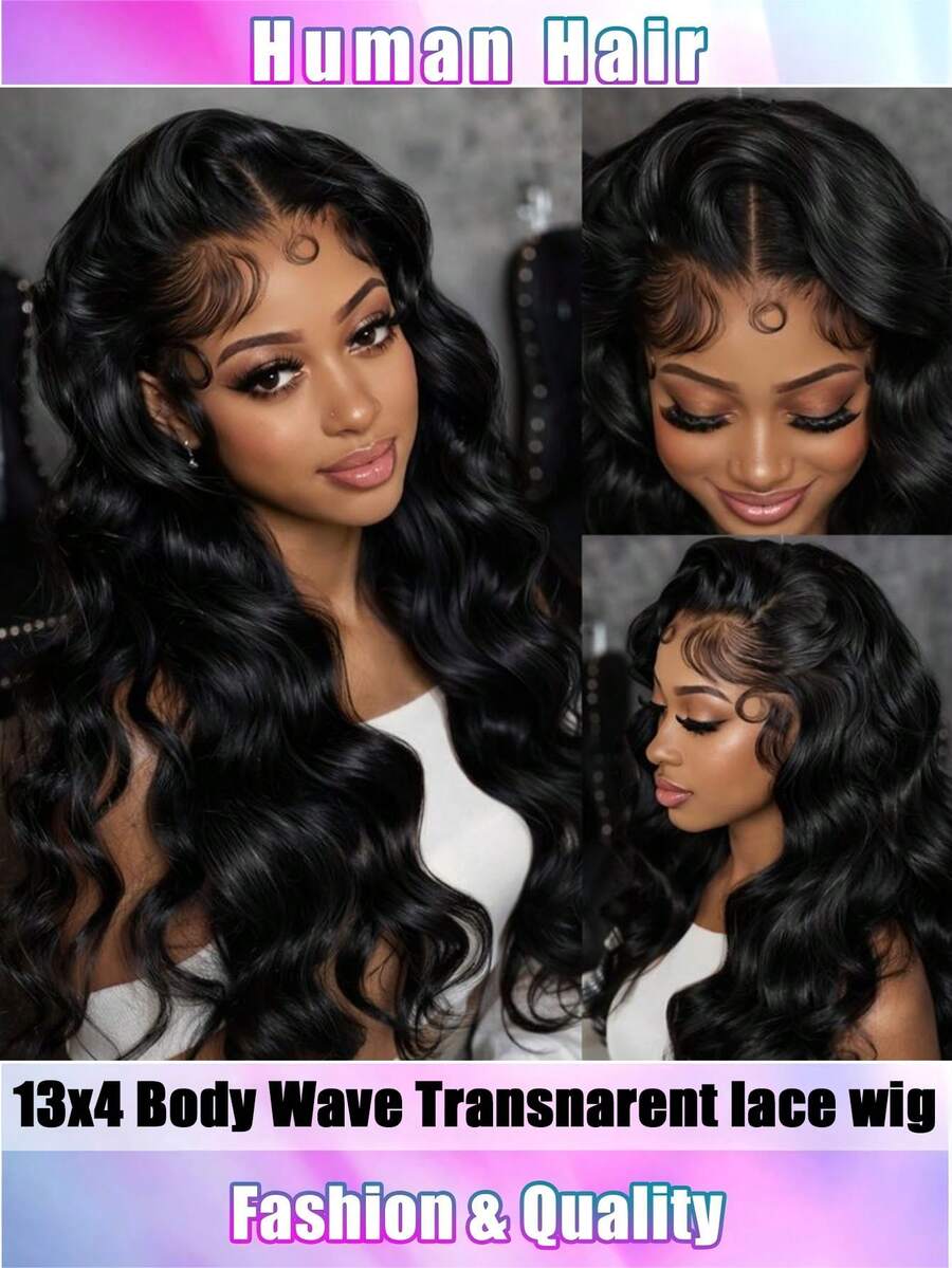 200% Density 13x4 Body Wave Lace Front Wigs Human Hair Pre Plucked 13x4 Frontal Wigs Human Hair HD Lace Body Wave Wig 100% Human Hair Wigs For Women