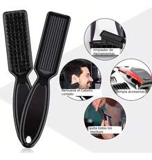 TendenciaCepillo Limpiador Para Corte De Barba Y Barberos Plastico NegroCalidad premium - 1 - Ver 4