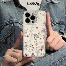 Funda de teléfono ultra-delgada a prueba de golpes y resistente a caídas para funda de teléfono: Funda transparente - Funda de teléfono de TPU suave de lujo compatible con iPhone 17, 16, 15, 14, 13, 12, 11 Pro Max, 16, 15, 14 Plus, 13, 12, X, XS Max, XR, 8, 7 Plus Arte floral ¡Mejora tu teléfono favorito con una funda chic! - 1 pieza - Ver 2
