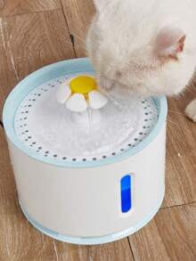 Bình đựng nước cho thú cưng bằng thép không gỉ 2400ml có đèn LED và cửa sổ hiển thị mực nước, thích hợp cho mèo và chó nhỏ. - 2.4L - Xem 14