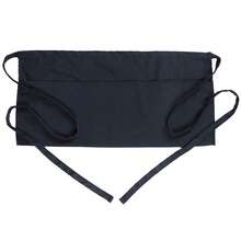 BOHARERS Waist Apron With 3 Pockets - Black Waitress Waiter Server Short Aprons - A-1Pack黑色 - 查看 1