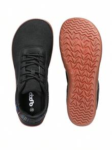 Oiaano Barfußschuhe mit breiter Zehenbox, unisex schwarz, minimalistische Walkingschuhe, nullabsatz, atmungsaktiv und bequem für Outdoor-Laufen - Schwarz - Übersicht 4