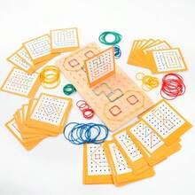 儿童弹力绳益智玩具，创意动手游戏，有助于提高专注力 - 彩色 - 查看 5