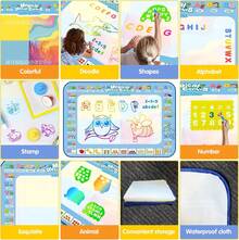 TendenciaAlfombrilla Mágica De Pintura Ecológica Para Niños, 100x80cm BlancoCalidad premium - 1 - Ver 5